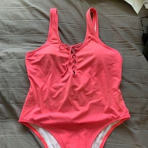Victoria secret VS pink one piece coral swim suit
